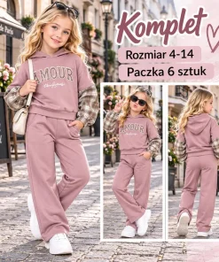 Komplety DZIECIĘCE, size 4-14lat,paczka 6szt,1 kolor