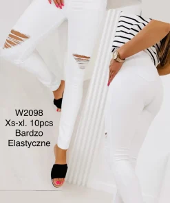 Jeansy Damskie,size xs-xl,Paczka 10szt ,1kolor