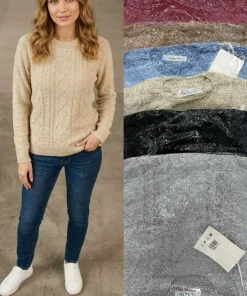 Swetry damskie,size uni,Paczka 12szt,mix kolor