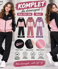 Komplety DZIECIĘCA,size 134-164,Paczka 6szt,1kolor