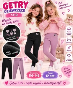 Legginsy DZIECIĘCE, size 116-146,paczka 12szt,mix kolor