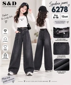 Spodnie JEANSY DZIECIĘCE, size 6-16lat,paczka 12szt,1 kolor