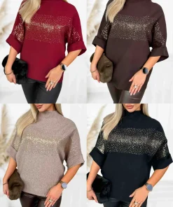 Swetry damskie,size uni,Paczka 12szt,mix kolor
