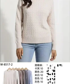 Swetry Damskie WŁOSKA,Size uni,paczka 6szt, mix kolor