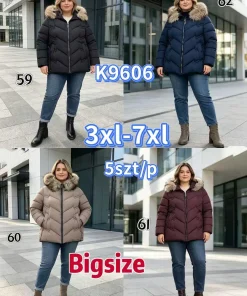 Kurtki damskie,size 3-7xl,Paczka 5szt,1kolor