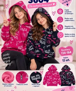 Bluzy DZIECIĘCA,size 134-164,paczka 12szt,mix kolor