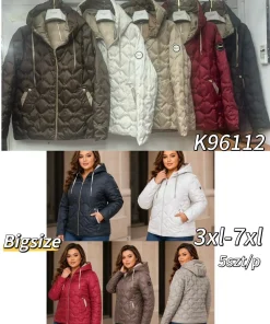 Kurtki damskie,size 3-7xl,paczka 5szt,1kolor