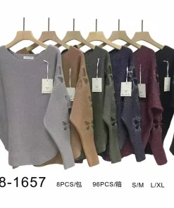 Swetry damskie,size s/m-l/xl,Paczka 12szt,mix kolor