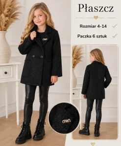 Płaszcz DZIECIĘCA,size 4-14lat,Paczka 6szt ,1 kolor