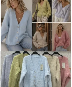 Swetry Damskie,size uni,paczka 12szt,mix kolor