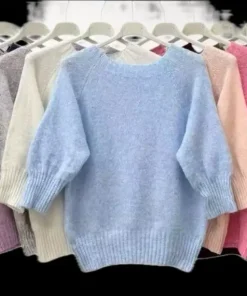 Swetry Damskie WŁOSKA,Size uni,paczka 6szt, mix kolor