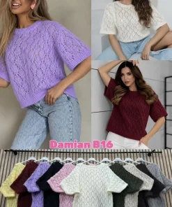 Swetry Damskie WŁOSKA,Size uni,paczka 6szt, mix kolor