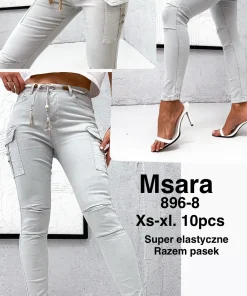 Jeansy Damskie,size xs-xl,Paczka 10szt ,1kolor