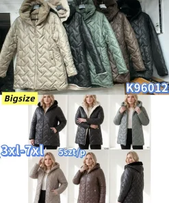 Kurtki damskie,size 3-7xl,Paczka 5szt,1kolor