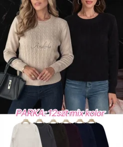 Swetry Damskie TURECKA,Size uni,paczka 6szt, mix kolor