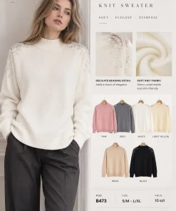 Swetry damskie,size s/m-l/xl,Paczka 10szt,mix kolor