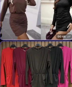 Sukienki Damskie WŁOSKA,Size uni,paczka 6szt, mix kolor