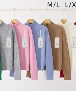 Swetry damskie,size m/l-l/xl,Paczka 8szt,mix kolor