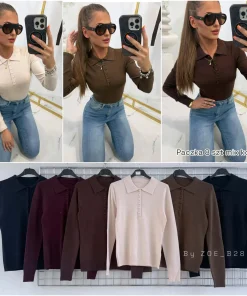 Swetry Damskie WŁOSKA,Size uni,paczka 8szt, mix kolor
