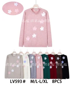 Swetry damskie ,size m/l-l/xl,Paczka 10szt ,mix kolor