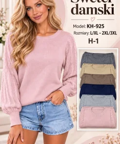 Swetry Damskie ,Size l/xl-2/3xl,paczka 12szt, mix kolor