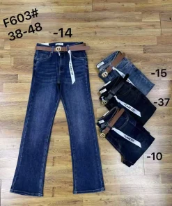 Jeansy Damskie,size 38-48,Paczka 12szt,1kolor
