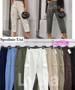 Spodnie Damskie WŁOSKA,Size uni,paczka 6szt, mix kolor
