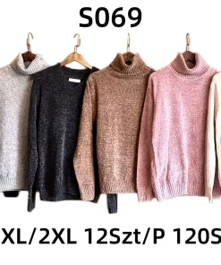 Swetry Damskie, size m/l-xl/2xl,paczka 12szt,mix kolor
