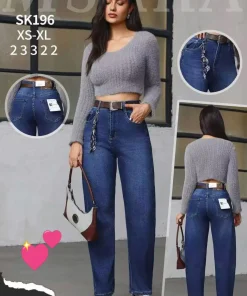 Jeansy Damskie,size xs-xl,Paczka 12szt,1kolor