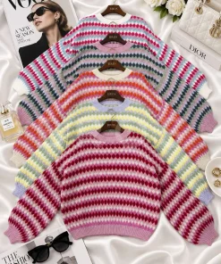 Swetry Damskie,size uni,paczka 6szt, mix kolor