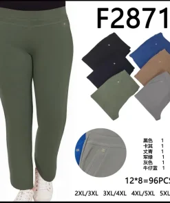 Spodnie Damskie,size 2xl/3xl-5xl/6xl,Paczka 12szt ,mix kolor