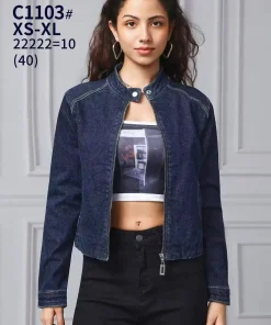 Kurtki Jeansowe Damskie,size xs-xl,Paczka 10szt ,1 kolor