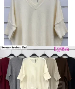Swetry Damskie WŁOSKA,Size uni,paczka 6szt, mix kolor