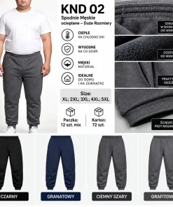 Spodnie MĘSKIE,size xl-5xl,paczka 12szt,mix kolor