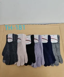 Rękawiczki damskie,paczka 12szt,mix kolor