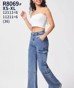 Jeansy Damskie,size xs-xl,Paczka 12szt ,1 kolor