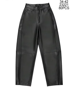 Spodnie skórzane Damskie,size 34-42,Paczka 10szt ,1kolor