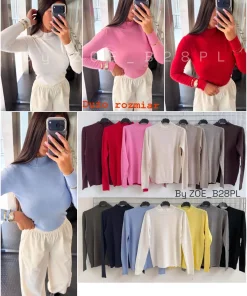 Swetry damskie,size uni,paczka 6szt,mix kolor
