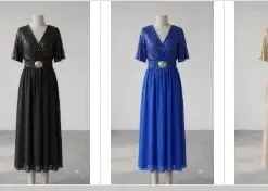 Sukienki Damskie WŁOSKA,Size uni,paczka 6szt, mix kolor