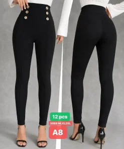 Leginsy Damskie,size m-2xl,paczka 12szt,1kolor