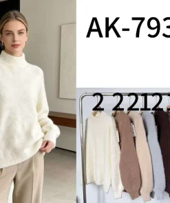 Swetry Damskie,size uni,paczka 12szt,mix kolor