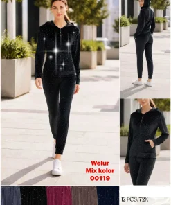Komplety Damskie, size s-xl,paczka 12szt,mix kolor