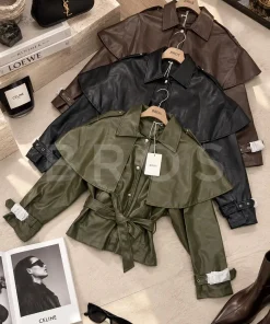 Kurtki skórzane Damskie,size uni,paczka 6szt, mix kolor