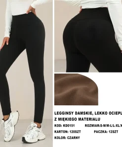 Leginsy Damskie,size s/m-xl/2xl,Paczka 12szt,1kolor