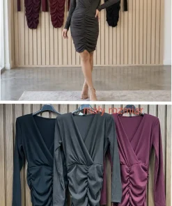 Sukienki Damskie WŁOSKA,Size uni,paczka 6szt, mix kolor