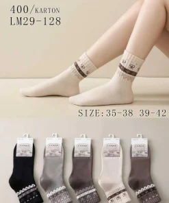 Skarpety Damskie,size 35-42,Paczka 40szt,mix kolor
