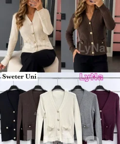 Swetry Damskie WŁOSKA,Size uni,paczka 6szt, mix kolor