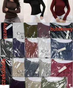 Bluzki Damskie WŁOSKA,Size uni,paczka 6szt, mix kolor