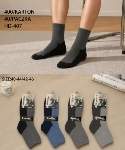 Skarpety MĘSKIE,size 40-46,Paczka 40szt ,mix kolor