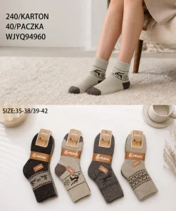 Skarpety Damskie,size 35-42,Paczka 40szt,mix kolor